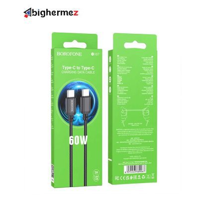 bs97کابل شارژ دوسر TYPE C بروفون مدل BX87 60W