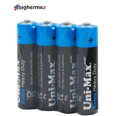 باتری نیم قلم یونی مکس 4 عددی مدل UB R03P SP4S