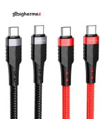 شارژ دوسر TYPE C بروفون مدل BU35 60W