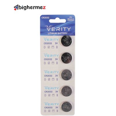 باتری سکه ای 2032 وریتی بسته 5 عددی