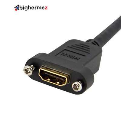 تبدیل دوسر مادگی HDMI پنلی پیچ شونده پی نت 2