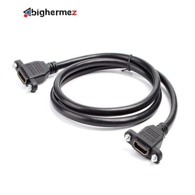 تبدیل دوسر مادگی HDMI پنلی پیچ شونده پی نت