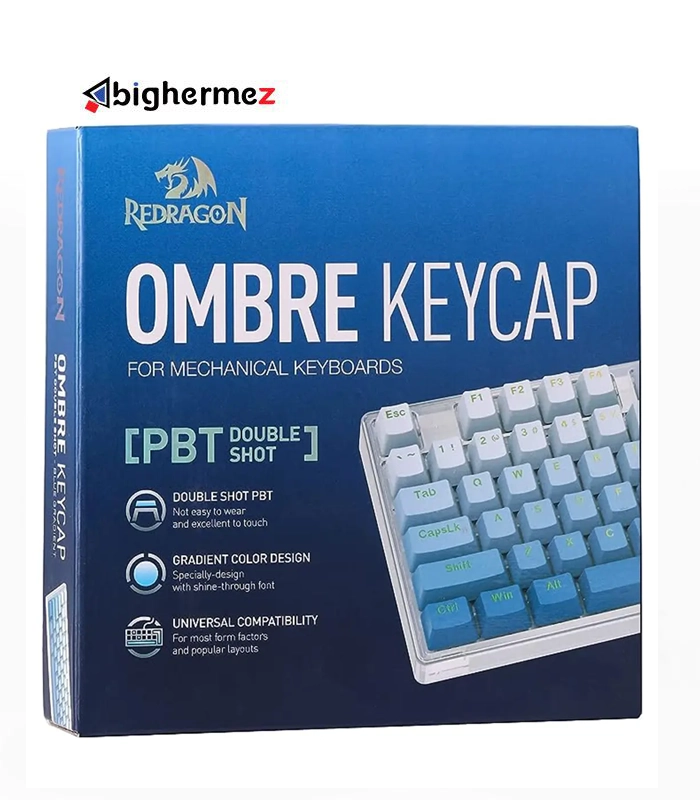 A134 مجموعه کامل کلید کیبورد مکانیکال ردراگون A134 Gradient Blue - تصویر 1