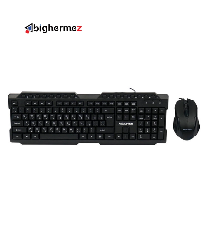 macher mr-350 کیبورد و ماوس سیم دار مچر مدل MR-350 - تصویر 1