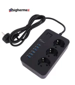 چند راهی 3 خانه برق ارلدام ES-SC07 با کابل 2 متری + شارژر USB - تصویر 3