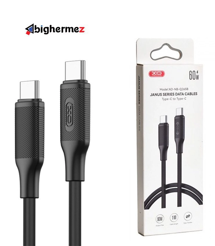 Q265B کابل شارژ دوسر TYPE-C ایکس او مدل XO-NB-Q265B به طول 1 متر - تصویر 1