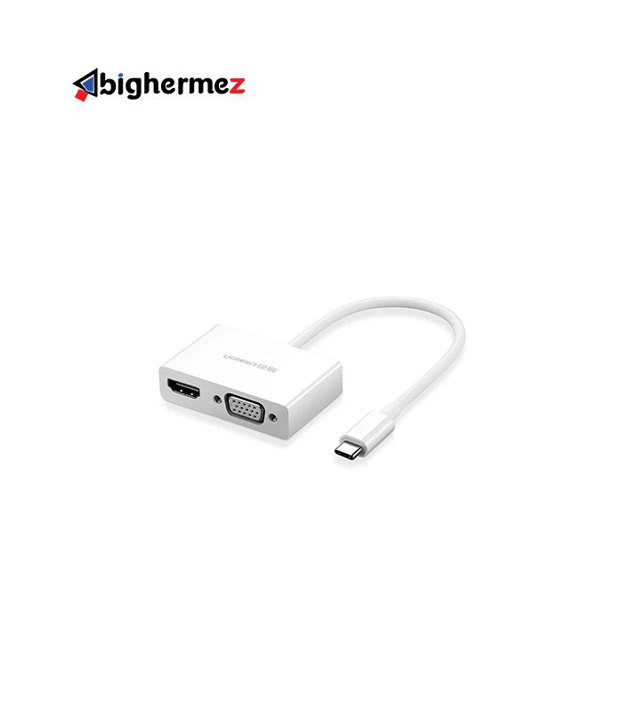 30843 ugreen مبدل TYPE-C به VGA/HDMI یوگرین مدل 30843-MM123 - تصویر 1