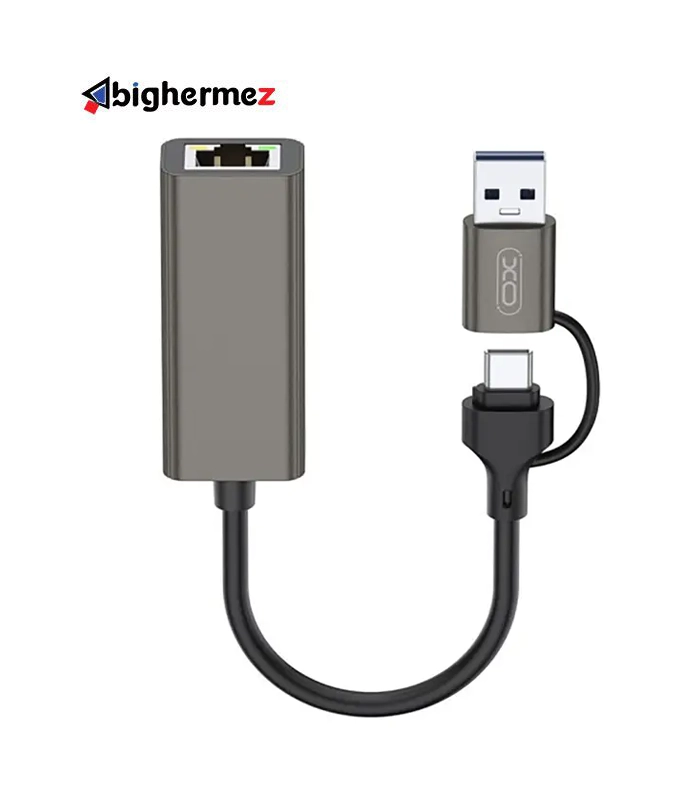 HUB018 تبدیل Type-C /USB3.0 به LAN ایکس او مدل XO-HUB018 - تصویر 1