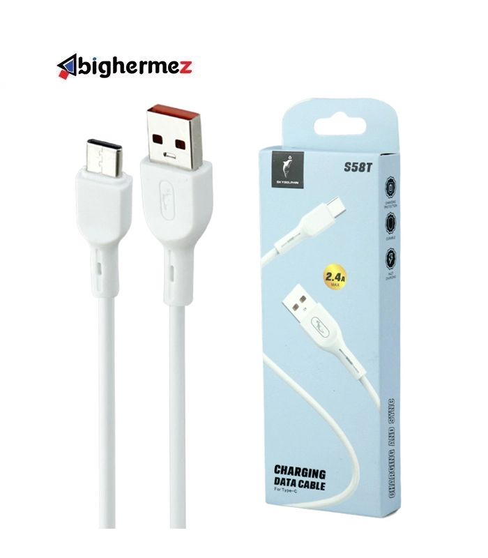 S58T کابل شارژ TYPE-C اسکای دلفین مدل S58T - تصویر 1