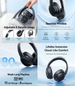 هدفون بلوتوث بیسوس مدل Bass BH1 Lite - تصویر 3