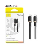 کابل شارژ سریع USB-C به USB-C بیسوس مدل Dura 240W طول 1m - مشکی/طلایی - تصویر 2