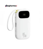 پاوربانک بیسوس مدل QPow 3 45W ظرفیت 10000mAh - سفید