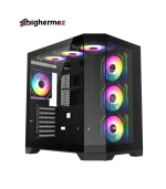 کیس گیمینگ گیم مکس مدل HYPE-A Black - تصویر 3