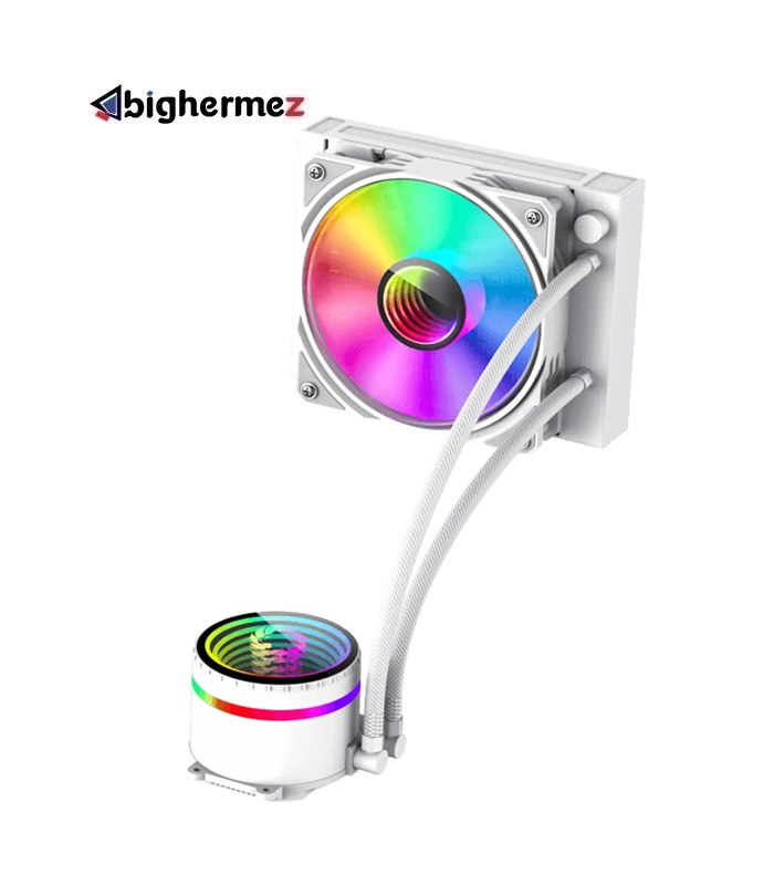 IceBurg-120-Infinity-White-65444.webp خنک کننده مایع پردازنده گیم مکس مدل IceBurg 120 Infinity White - تصویر 1