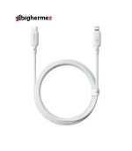 کابل شارژ سریع USB-C به Lightning بیسوس مدل Silky 20W طول 1m - سفید