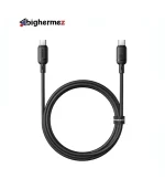 کابل شارژ سریع USB-C به USB-C بیسوس مدل Silky Series 100W طول 1m - مشکی